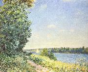 Alfred Sisley abends bei Sahurs oil painting